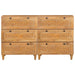 Bufet 2 buc. 120 x 33,5 x 75 cm Lemn masiv de mango Maro - WALTI WALTI