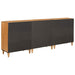 Bufet 3 buc. 180 x 33,5 x 75 cm Lemn masiv de mango Maro - WALTI WALTI