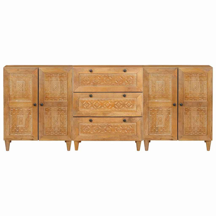 Bufet 3 buc. 180 x 33,5 x 75 cm Lemn masiv de mango Maro - WALTI WALTI