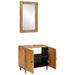 Set de mobilier pentru baie cu raft 2 pcs Maro Lemn compozit - WALTI WALTI