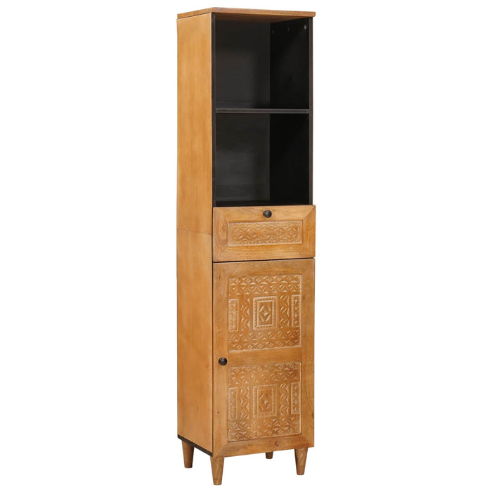 Set de mobilier pentru baie cu sertar 3 pcs Maro Lemn compozit - WALTI WALTI