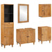Set de mobilier pentru baie cu sertar 5 pcs Maro Lemn compozit - WALTI WALTI