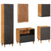 Set de mobilier pentru baie cu sertar 5 pcs Maro Lemn compozit - WALTI WALTI