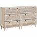 Bufet 2 pcs Alb 120 x 33,5 x 75 cm Lemn masiv de mango - WALTI WALTI