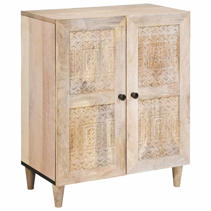 Bufet 3 pcs Alb 180 x 33,5 x 75 cm Lemn masiv de mango - WALTI WALTI