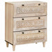 Bufet 3 pcs Alb 180 x 33,5 x 75 cm Lemn masiv de mango - WALTI WALTI