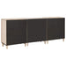 Bufet 3 pcs Alb 180 x 33,5 x 75 cm Lemn masiv de mango - WALTI WALTI