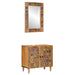 Set de mobilier pentru baie 2 pcs natural Lemn de mango solid - WALTI WALTI