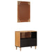Set de mobilier pentru baie 2 pcs natural Lemn de mango solid - WALTI WALTI