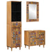 Set de mobilier pentru baie 3 pcs natural Lemn de mango solid - WALTI WALTI