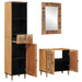 Set de mobilier pentru baie 3 pcs natural Lemn de mango solid - WALTI WALTI