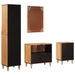 Set de mobilier pentru baie 4 pcs natural Lemn de mango solid - WALTI WALTI