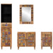 Set de mobilier pentru baie 4 pcs natural Lemn de mango solid - WALTI WALTI
