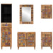 Set de mobilier pentru baie 5 pcs natural Lemn de mango solid - WALTI WALTI