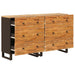 Bufet 2 pcs Maro 60 x 33 x 75 cm Lemn de mango solid - WALTI WALTI