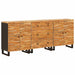 Bufet 3 pcs Maro 60 x 33 x 75 cm Lemn de mango solid - WALTI WALTI