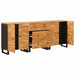 Bufet 3 pcs Maro 60 x 33 x 75 cm Lemn de mango solid - WALTI WALTI
