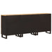 Bufet 3 pcs Maro 60 x 33 x 75 cm Lemn de mango solid - WALTI WALTI