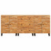 Bufet 3 pcs Maro 60 x 33 x 75 cm Lemn de mango solid - WALTI WALTI