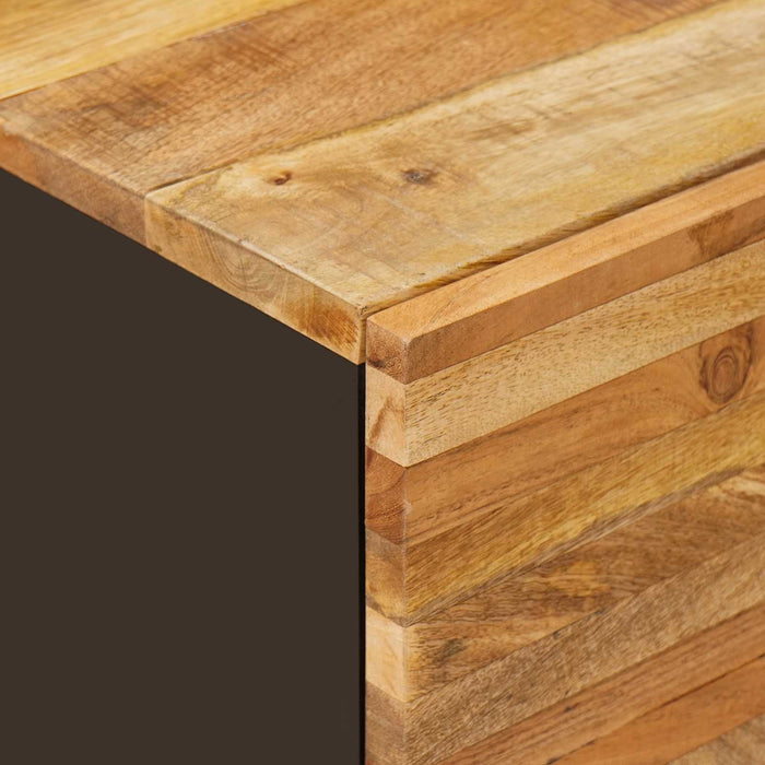 Seturi de baie cu sertar cu raft natural Lemn de mango solid - WALTI WALTI