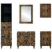 Set de mobilier pentru baie 5 pcs Maro Lemn de mango solid - WALTI WALTI