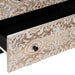 Bufet 2 pcs Alb 60 x 33,5 x 75 cm Lemn de mango solid - WALTI WALTI
