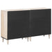 Bufet 2 pcs Alb 60 x 33,5 x 75 cm Lemn de mango solid - WALTI WALTI