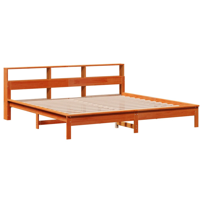 Cadru de pat fără saltea, maro ceruit 180x200 cm lemn masiv pin - WALTI WALTI