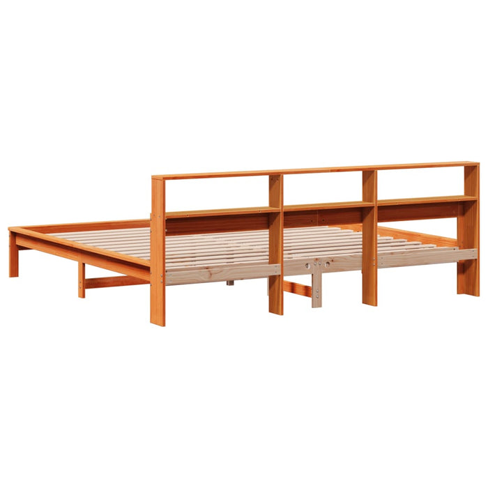 Cadru de pat fără saltea, maro ceruit 180x200 cm lemn masiv pin - WALTI WALTI