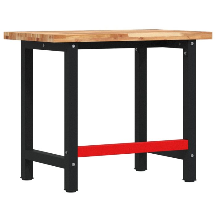 Banc de lucru 100x60x83 cm lemn masiv de acacia, dreptunghiular - WALTI WALTI