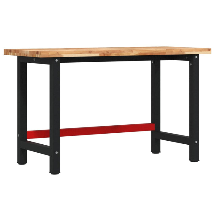 Banc de lucru 140x60x83 cm lemn masiv de acacia, dreptunghiular - WALTI WALTI