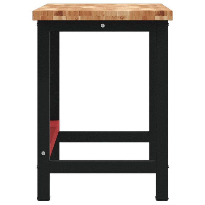 Banc de lucru 140x60x83 cm lemn masiv de acacia, dreptunghiular - WALTI WALTI