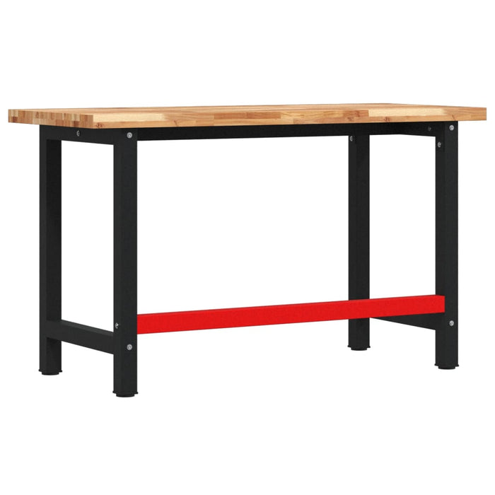Banc de lucru 140x60x83 cm lemn masiv de acacia, dreptunghiular - WALTI WALTI