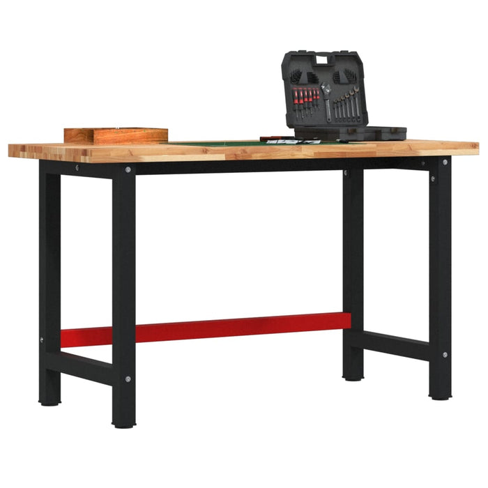 Banc de lucru 140x60x83 cm lemn masiv de acacia, dreptunghiular - WALTI WALTI