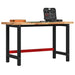 Banc de lucru 140x60x83 cm lemn masiv de acacia, dreptunghiular - WALTI WALTI