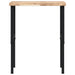 Banc lucru 80x60x(73-99,5) cm lemn masiv acacia dreptunghiular - WALTI WALTI