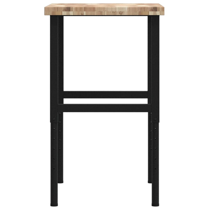 Banc lucru 80x60x(73-99,5) cm lemn masiv acacia dreptunghiular - WALTI WALTI