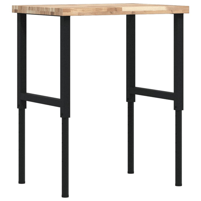 Banc lucru 80x60x(73-99,5) cm lemn masiv acacia dreptunghiular - WALTI WALTI