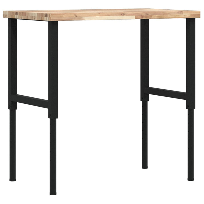 Banc lucru 100x60x(73-99,5) cm lemn masiv acacia dreptunghiular - WALTI WALTI