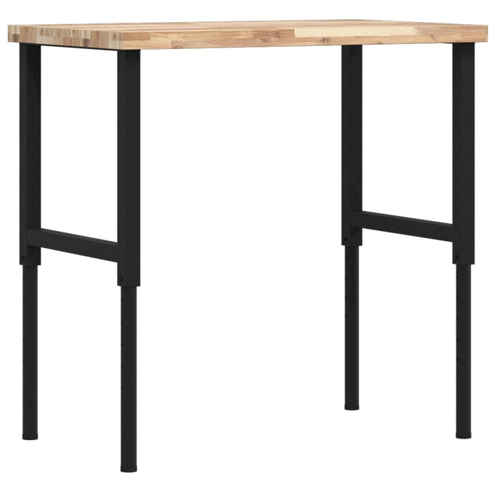 Banc lucru 100x60x(73-99,5) cm lemn masiv acacia dreptunghiular - WALTI WALTI