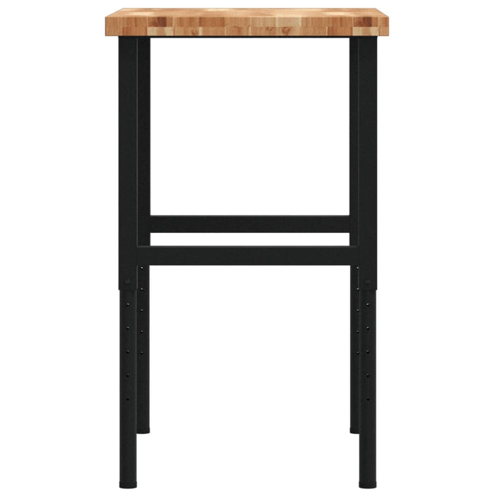 Banc lucru 80x60x(73-99,5) cm lemn masiv acacia dreptunghiular - WALTI WALTI
