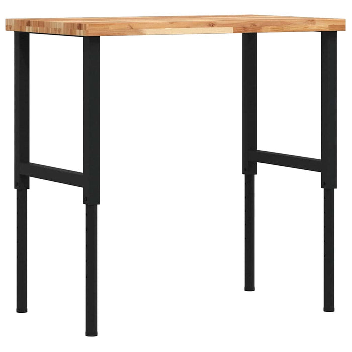 Banc lucru 100x60x(73-99,5) cm lemn masiv acacia dreptunghiular - WALTI WALTI