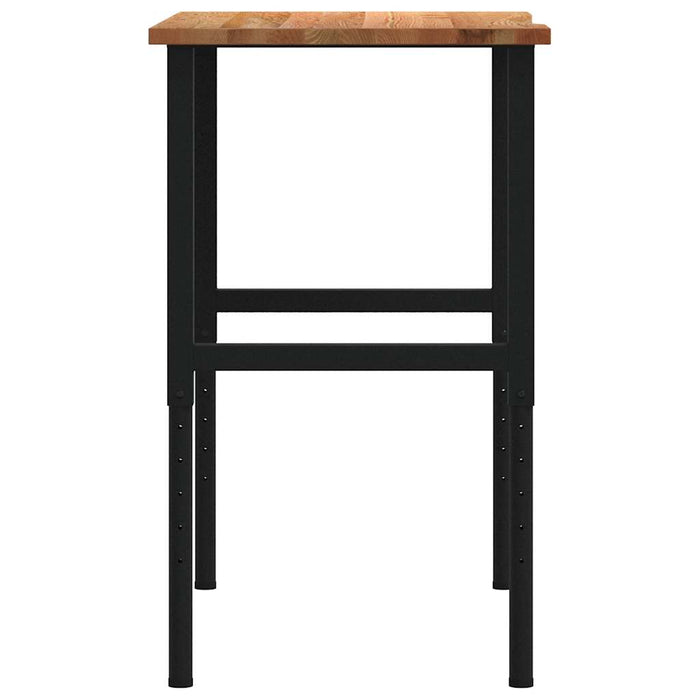 Banc lucru maro 100x60x(71,5-98)cm lemn masiv stejar WALTI