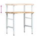 Banc lucru 80x60x(73-99,5) cm lemn masiv acacia dreptunghiular - WALTI WALTI