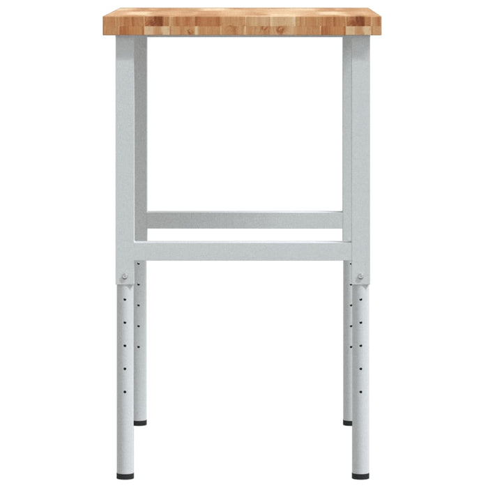 Banc lucru 80x60x(73-99,5) cm lemn masiv acacia dreptunghiular - WALTI WALTI