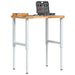 Banc lucru 80x60x(73-99,5) cm lemn masiv acacia dreptunghiular - WALTI WALTI