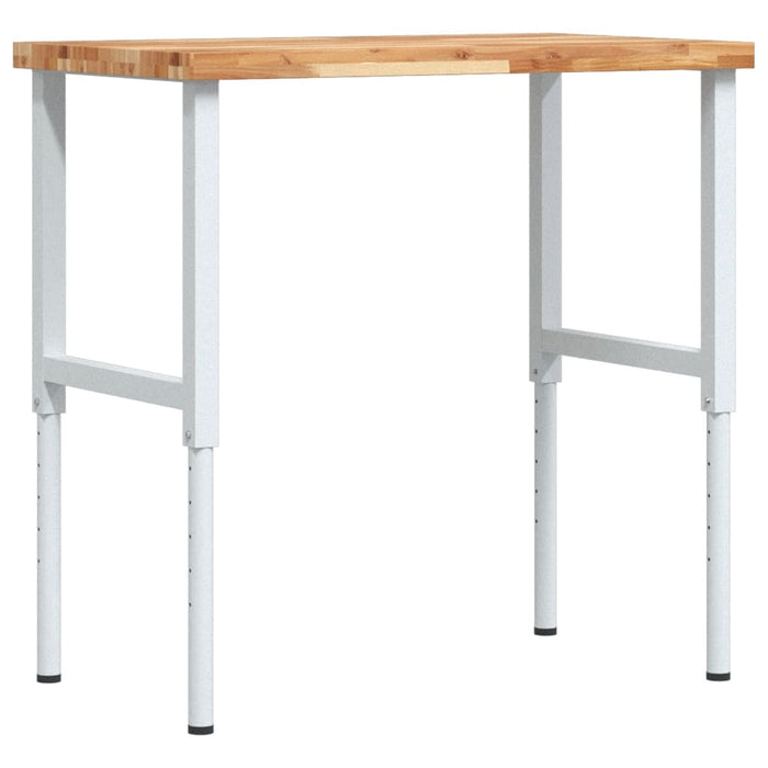 Banc lucru 100x60x(73-99,5) cm lemn masiv acacia dreptunghiular - WALTI WALTI