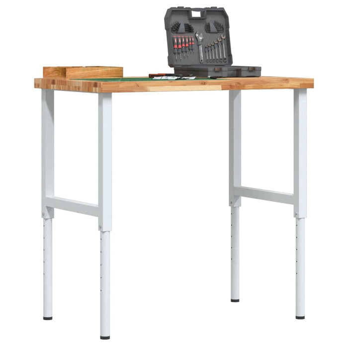 Banc lucru 100x60x(73-99,5) cm lemn masiv acacia dreptunghiular - WALTI WALTI