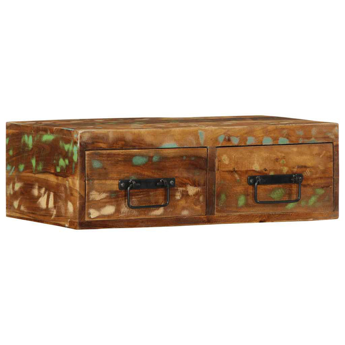 Dulap TV montat pe perete 60x30x19 cm, lemn masiv reciclat - WALTI WALTI