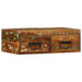 Dulap TV montat pe perete 60x30x19 cm, lemn masiv reciclat - WALTI WALTI